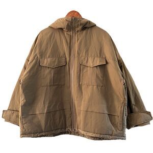 Uniqlo x White Mountaineering Hybrid Down Oversized Parka beige mens size XL